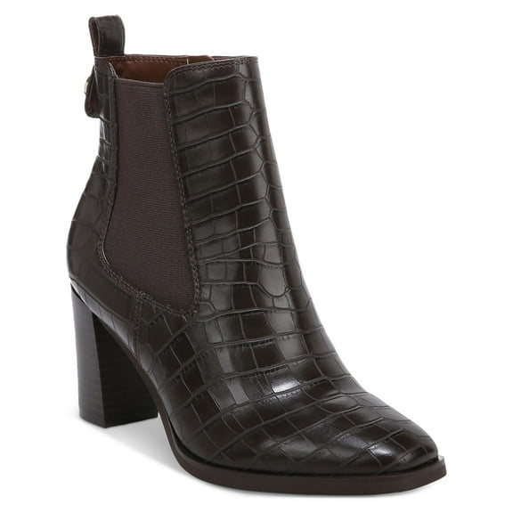 Giani Bernini Womens Brigittie Faux Leather Stacked Heel Chelsea Boots