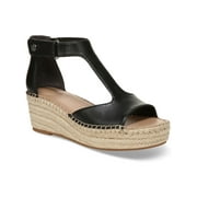 Giani Bernini Womens CAYLAA Faux Leather Ankle Strap Wedge Sandals
