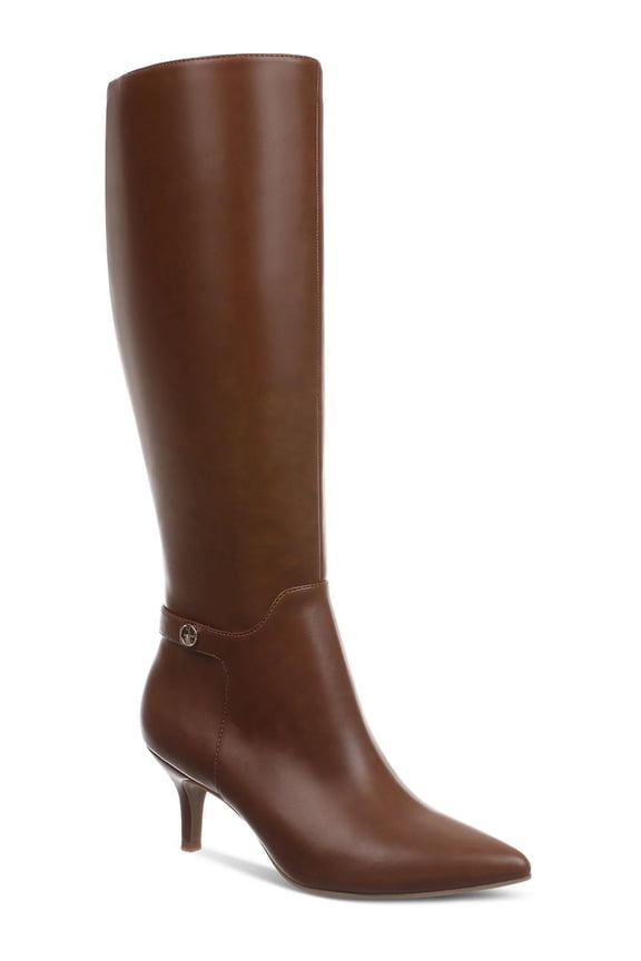 Womens Crueella Slip On Pointed Toe Knee-High Boots