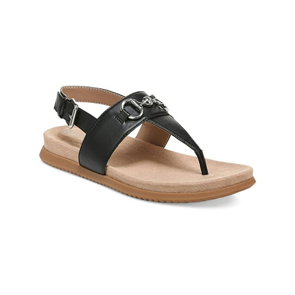 Giani Bernini Womens Cynthiaa Faux Leather Thong Slingback Sandals