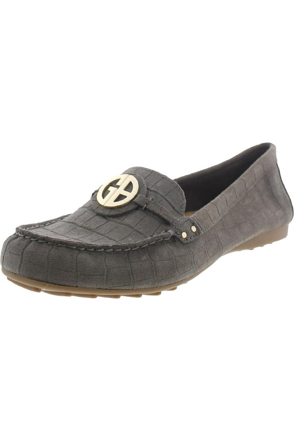 Womens Dailyn Leather Slip On Loafers