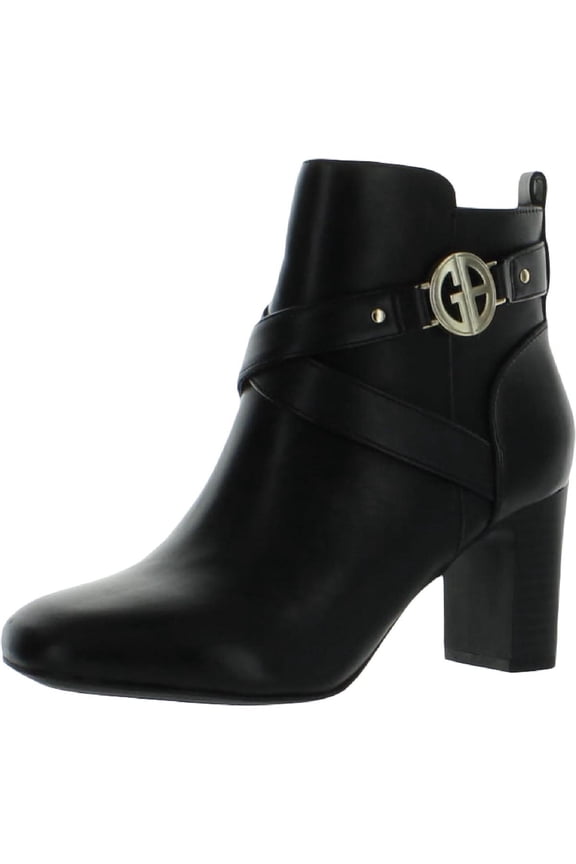 Womens Evrett Faux Leather Ankle Ankle Boots