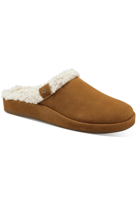 Womens Gavinne Suede Logo Slide Sandals
