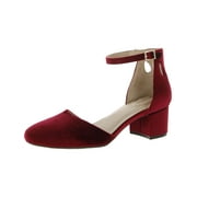 Giani Bernini Womens Izzee Velvet Ankle Strap D'Orsay Heels