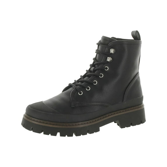 Giani Bernini Womens Lace-Up Faux Leather Combat & Lace-Up Boots