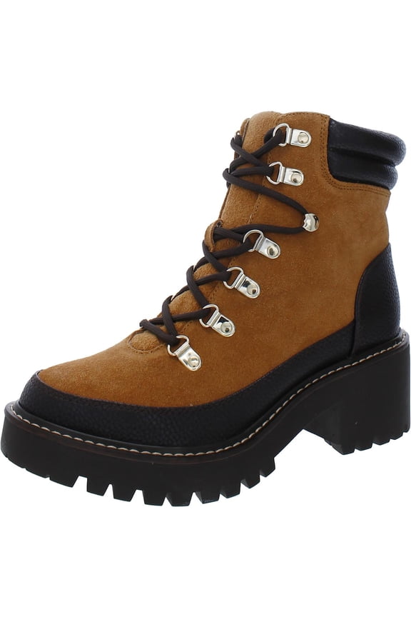 Womens Maddyson Suede Lug Sole Booties