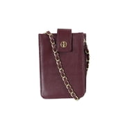 Giani Bernini Womens Oxblood Nappa Leather Smartphone Pouch OS
