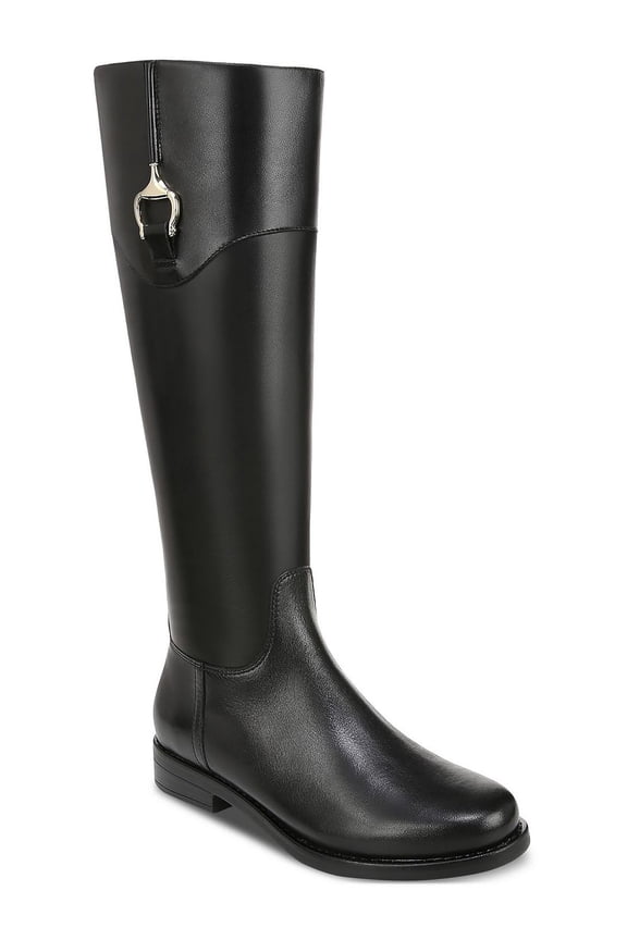 Womens Sandraa Leather Riding Knee-High Boots