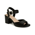 thumbnail image 1 of Giani Bernini Womens Townsonn Faux Leather Ankle Strap Block Heels, 1 of 3