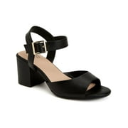 Giani Bernini Womens Townsonn Memory Foam Ankle Strap Block Heels
