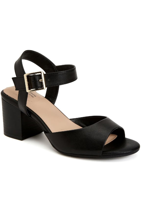 Womens Townsonn Memory Foam Ankle Strap Block Heels