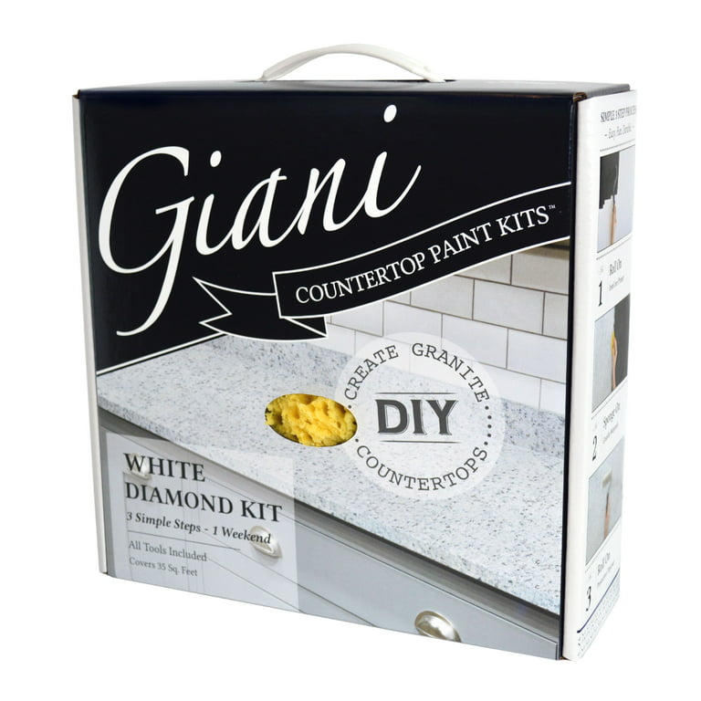 Giani DIY series White Marble High-gloss Countertop Refinishing