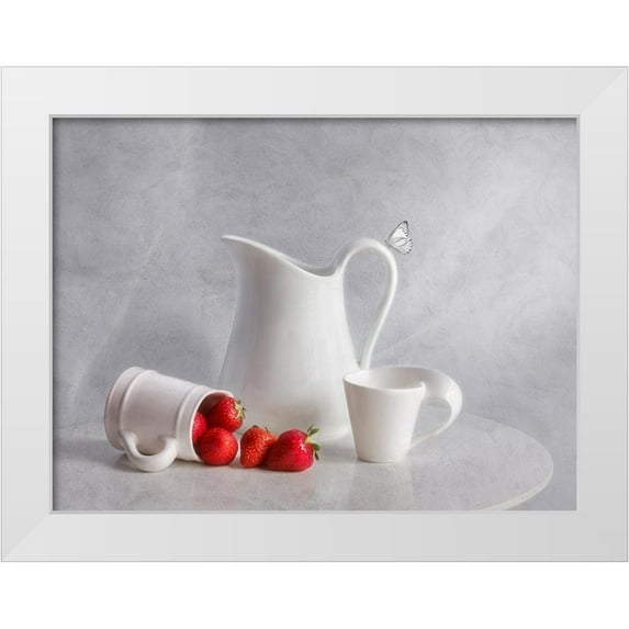 Giani, Cristiano 18x15 White Modern Wood Framed Museum Art Print Titled - Simply Red
