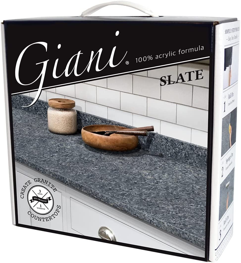 Giani Granite Countertop Paint Kit 2.0- 100% Acrylic (Slate)