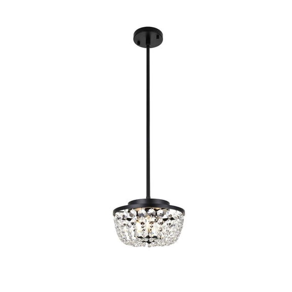 Gianna 10 inch pendant in black