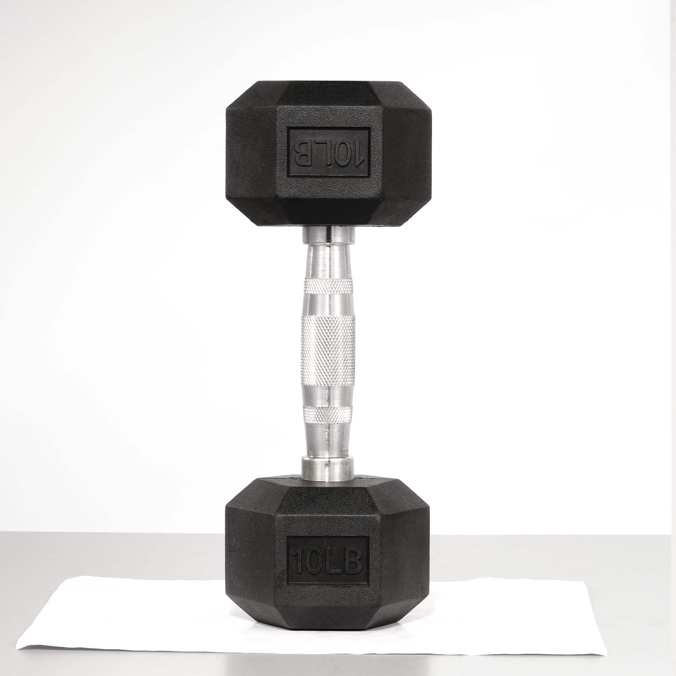 Gianna 10 lbs Hex Dumbbells with Rubber Coated, Hand Weights for Exercises and Fitness