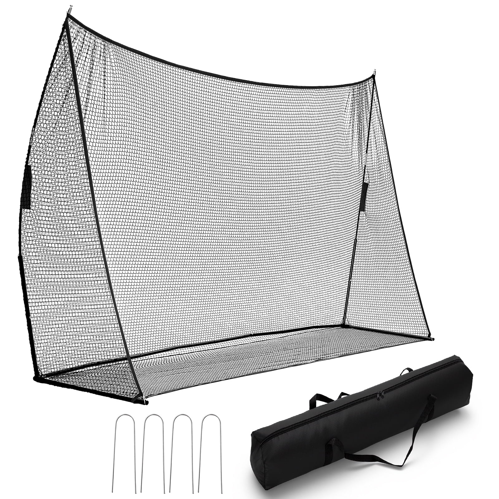 Gianna 10'x7' Golf Practice Net with Frame, Sturdy Indoor and Outdoor Golf Hitting Net for Home, Garage, or Backyard Driving Range