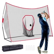 Gianna 10x7 Golf Practice Net with Frame, Sturdy Indoor and Outdoor Golf Hitting Net for Home, Garage, or Backyard Driving Range