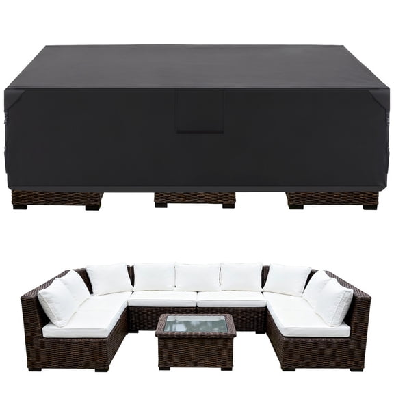 Gianna 108 Inch Heavy Duty Rectangular Patio Furniture Cover - 600D Waterproof Outdoor Sofa & Rectangular Furniture Set
