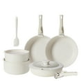 thumbnail image 1 of Gianna 12 Pcs Non-Stick Cookware Set, Pots and Pans Set, with Spatula & Detachable Handle for Kitchen, Beige, 1 of 6