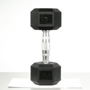 Gianna 15 lbs Hex Dumbbells with Rubber Coated, Hand Weights for Exercises and Fitness