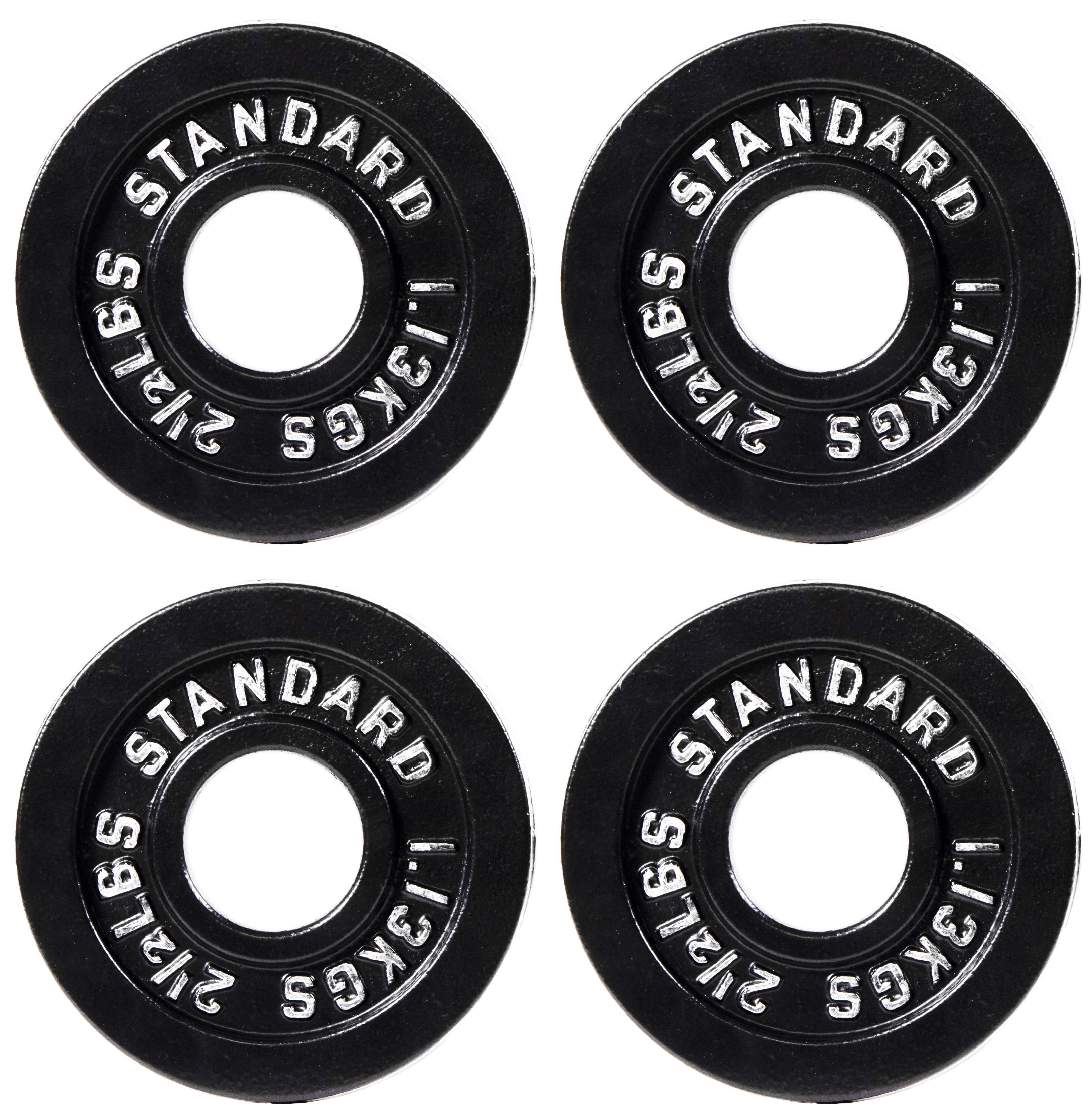 Gianna 2-Inch Olympic Cast Iron Weight Plate for Strength Training & Powerlifting, Durable Gym Weights, 2.5LBS, 4-Pack