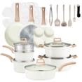 thumbnail image 1 of Gianna 25 Pcs Non-Stick Pots and Pans, Non-toxic Kitchen Cooking Set with Stay-Cool Handles, Beige, 1 of 7
