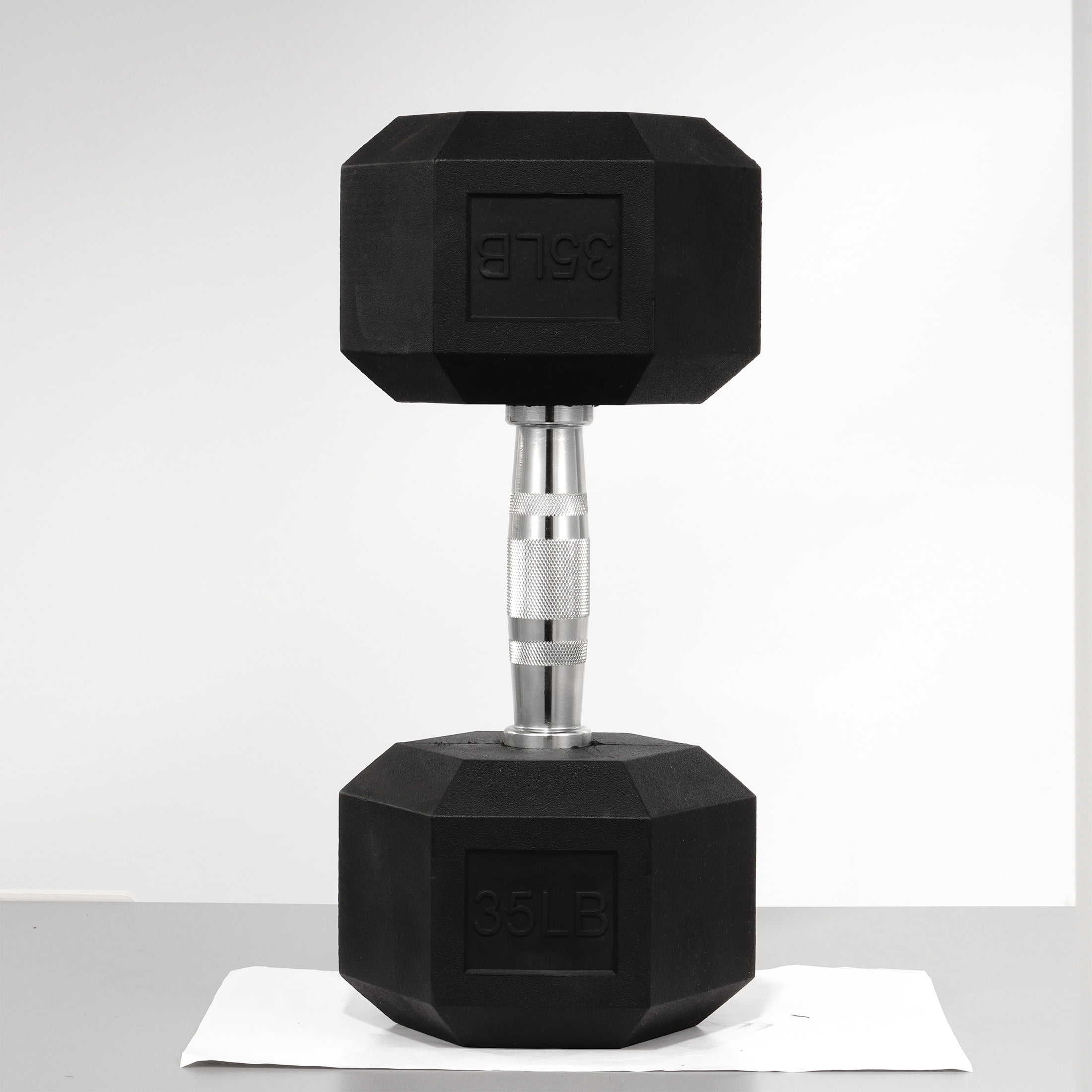 Gianna 35 lbs Hex Dumbbells with Rubber Coated, Hand Weights for Exercises and Fitness
