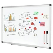 Gianna 36 X 24 inches Magnetic Dry Erase Board with Aluminum Frame, Whiteboard for Home School