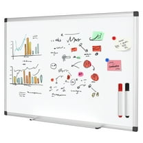 Gianna 36 X 24 inches Magnetic Dry Erase Board with Aluminum Frame, Whiteboard for Home School