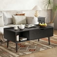 thumbnail image 1 of Gianna 39.4"Lx19.6"Wx17.4"H Wood Lift Top Coffee Table with Hidden Compartment and Adjustable Storage Shelf, 1 of 7
