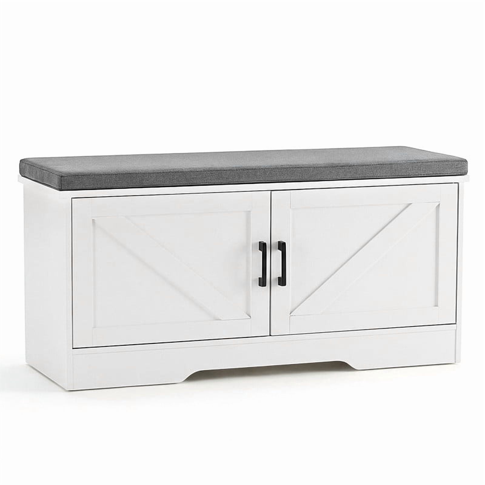 Gianna 39 Inch Shoe Storage Bench，Shoe Organizer Cabinet with