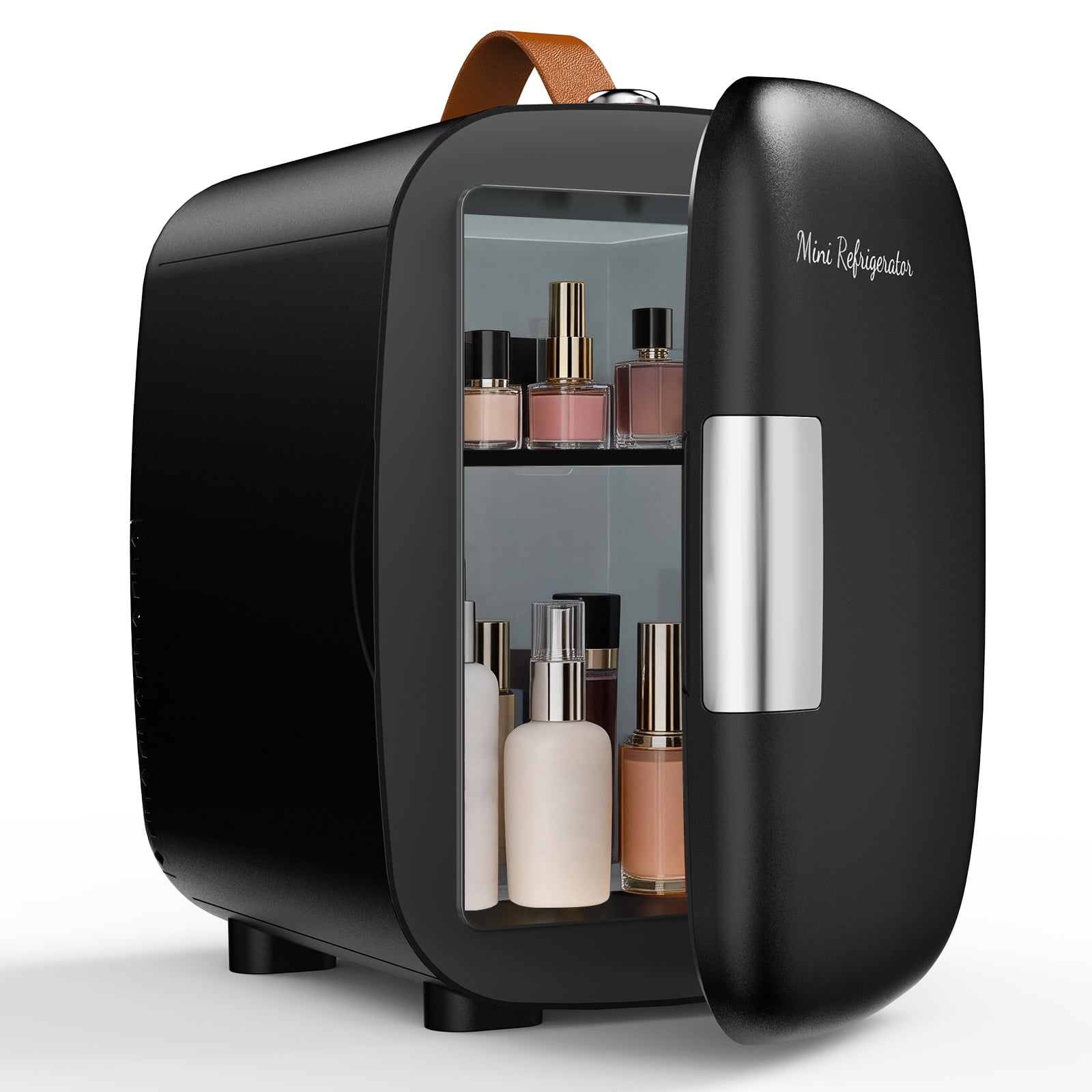 Gianna 4L Mini Car Refrigerator, Portable Compact Dorm & Car Fridge for Drinks, Snacks & Skincare, Holds 7 Cans