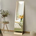 thumbnail image 1 of Gianna 59"x16" Full-Length Mirror with Aluminum Alloy Frame, Standing Design for Bedroom, Gold, 1 of 7