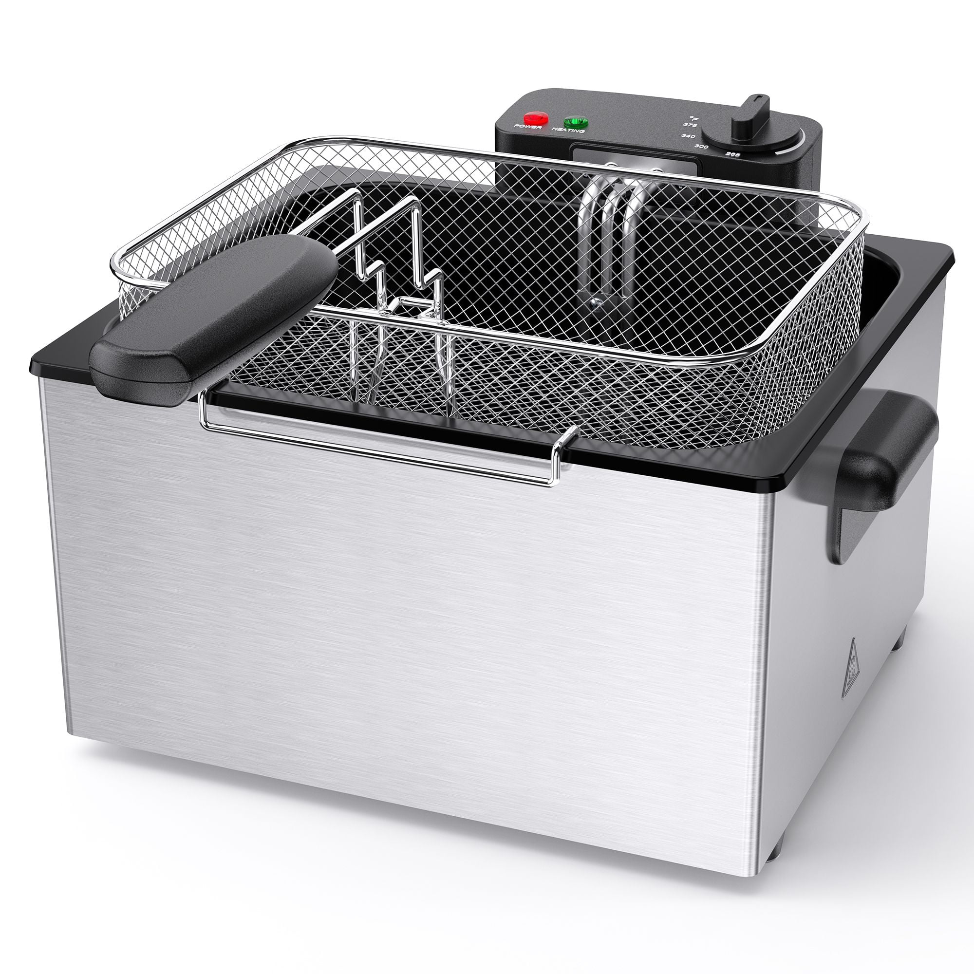 Gianna 5L Deep Fryer with Basket for Home Use with 3 Frying Baskets, 1500W, Deep Fryer with Oil Filtration, Temp Control