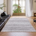 thumbnail image 1 of Gianna 5x7 FT Imitation Linen Area Rugs for Living Room, Machine Washable, Low Pile, Ruggable Non-Slip Rug for Bedroom, Dining Room, Geometric Lines, 1 of 7