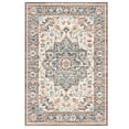 thumbnail image 1 of Gianna 8x10 FT Large Polyester Area Rug for Living Room, Machine Washable Low-Pile Rug with Non-Slip Backing, Durable Edge Binding for Bedroom, Dining Room, Vintage Style, Blue and Red, 1 of 7