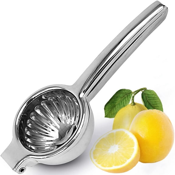 Gianna Aluminum Built 2 in 1 Lemon Lime Juicer with Long Hand Press Squeezer for Seedless Juice