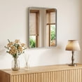thumbnail image 1 of Gianna Anti-Fog Bathroom Wall Mirror – 16" x 20" Shatterproof Vanity Mirror with Rectangular Metal Frame, Sliver, 1 of 5