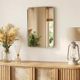 thumbnail image 1 of Gianna Anti-Fog Bathroom Wall Mirror – 20" x 28" Shatterproof Vanity Mirror with Rectangular Metal Frame, Sliver, 1 of 5
