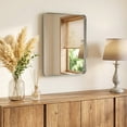 thumbnail image 1 of Gianna Anti-Fog Bathroom Wall Mirror – 24" x 30" Shatterproof Vanity Mirror with Rectangular Metal Frame, Sliver, 1 of 5