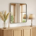 thumbnail image 1 of Gianna Anti-Fog Bathroom Wall Mirror – 28" x 32" Shatterproof Vanity Mirror with Rectangular Metal Frame, Sliver, 1 of 5