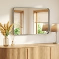 thumbnail image 1 of Gianna Anti-Fog Bathroom Wall Mirror – 30" x 40" Shatterproof Vanity Mirror with Rectangular Metal Frame, Sliver, 1 of 5