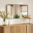 thumbnail image 1 of Gianna Anti-Fog Bathroom Wall Mirror – 32" x 48" Shatterproof Vanity Mirror with Rectangular Metal Frame, Sliver, 1 of 5
