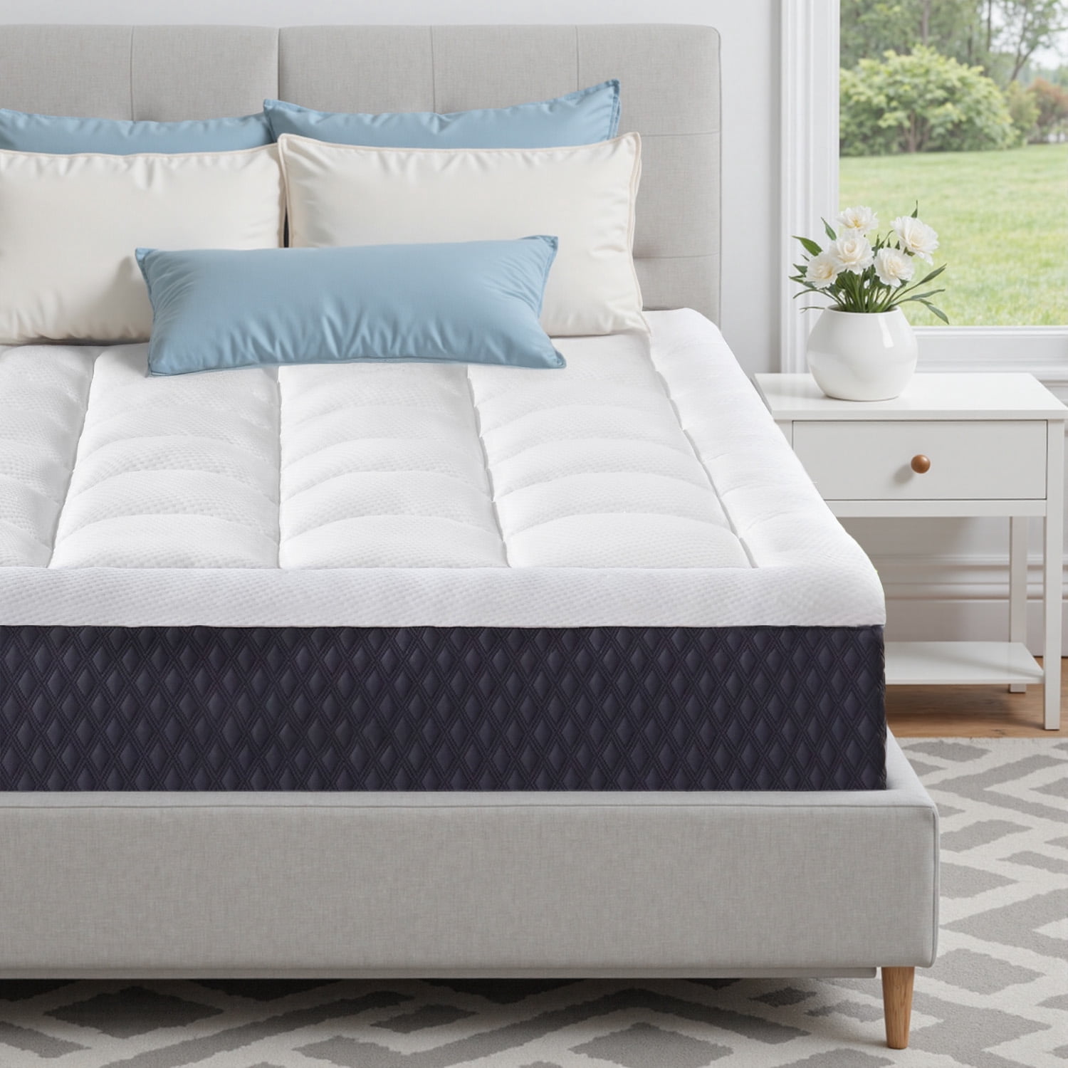 Gianna Memory Foam Mattress – Medium Firm, Breathable & Fiberglass-Free for Cool Sleep and Full-Body Support