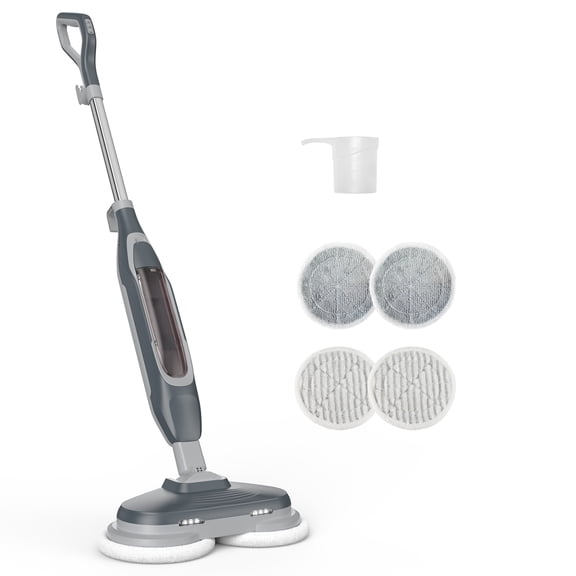 Gianna Floor Steamer with 4 Cleaning Modes, Steam Mop for Hardwood & Tile Floors, Multi-Surface Floor Cleaner, Gray