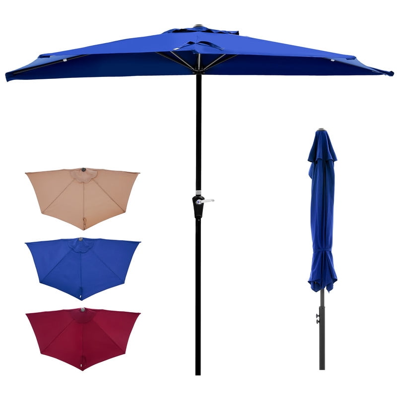 blissun patio umbrella Blissun 9' Outdoor Patio Umbrella, Outdoor Table Umbrella,Grey - Bed Bath &  Beyond