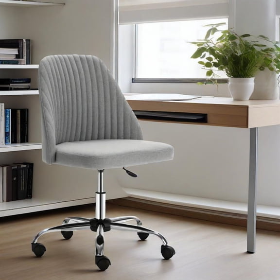 Gianna Home Office Desk Chair, Adjustable Armless Rolling Task Chair, Computer Chairs for Home