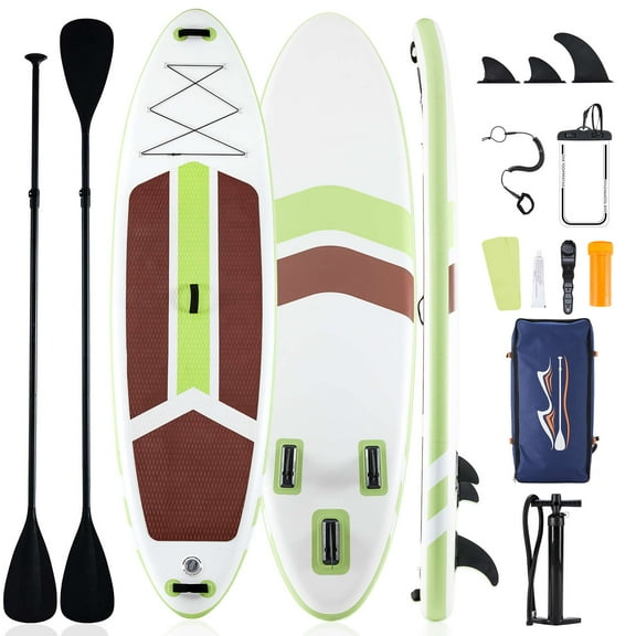 Gianna Inflatable Stand Up Paddle Board with Premium SUP Paddleboard Accessories,2-in-1 Paddle for Adults,Green