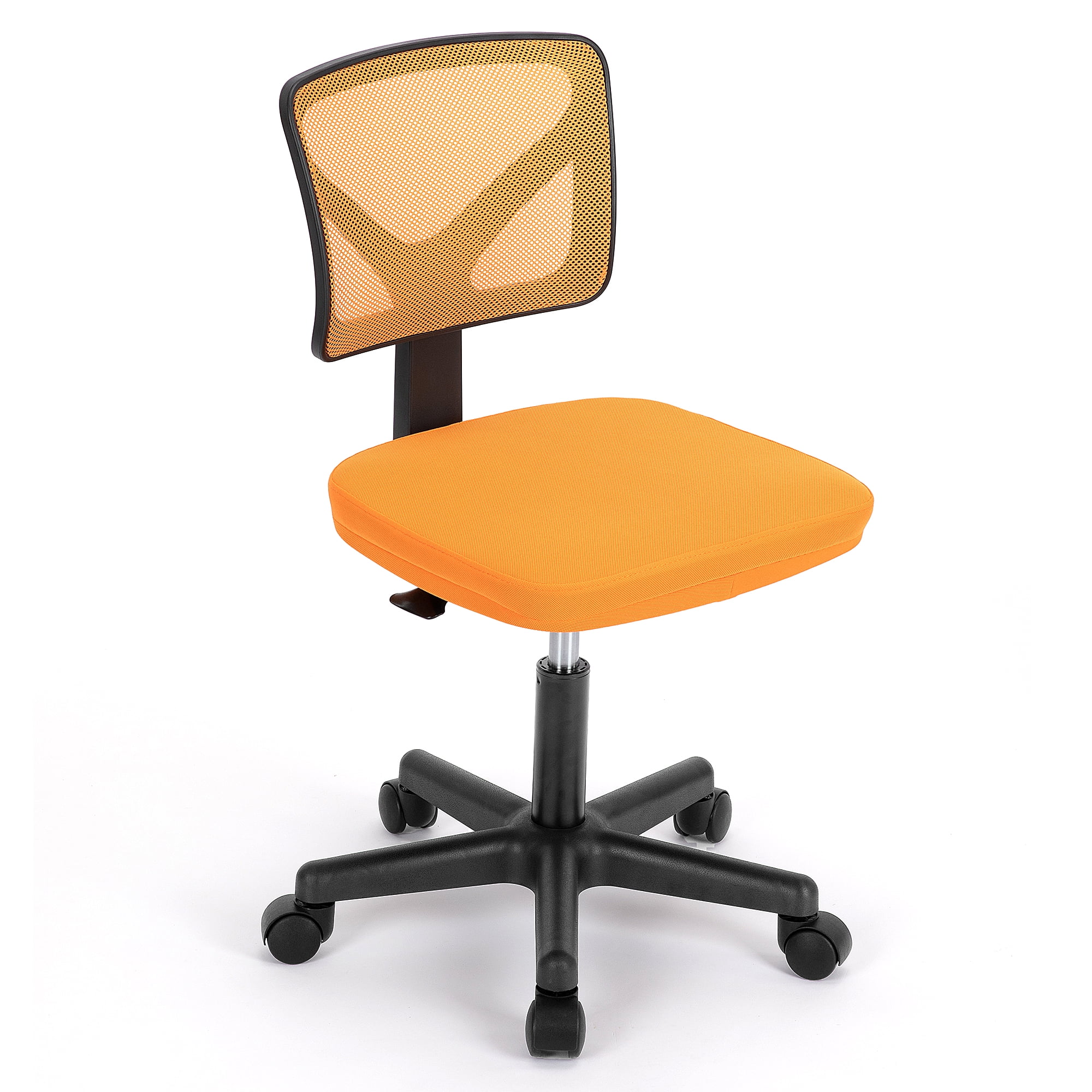 Gianna Mesh Task Chair with Padded Seat for Home Office, Orange